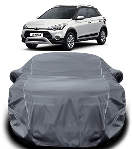 Image of i20 Active Car Cover - Waterproof Body Protection with Triple Stitched Elastic (Grey Look)