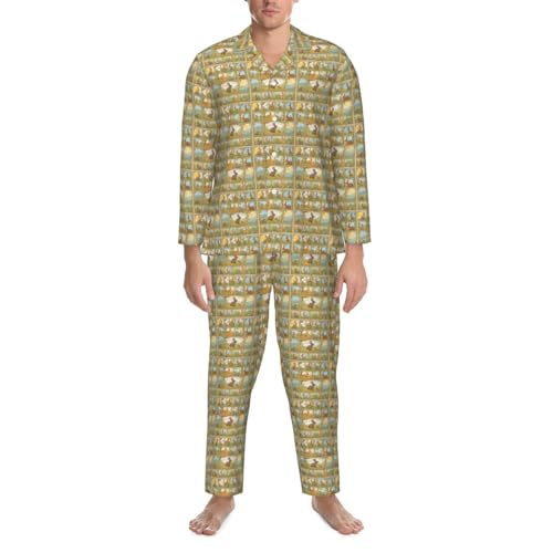 Pyjama homme lapin mignon ensemble de nuit idéal pour les week-ends cocooning