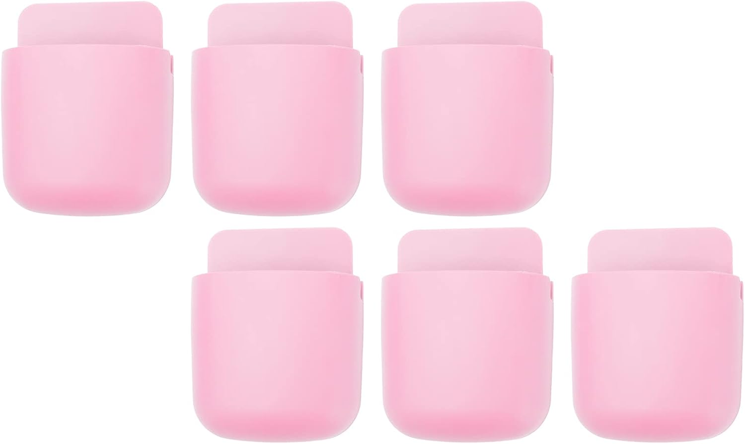 Zerodis Office Storage Supplies Box Remote Control Box Wall Mounted Phone Rack Wall Mounted Phone Holder Organizer Storage Organizer (Pink)