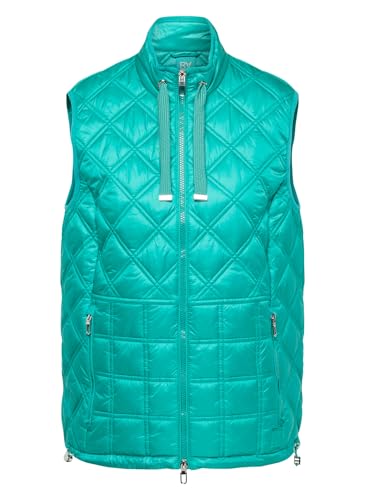 Rabe Weste Unifarben in Grün für Damen