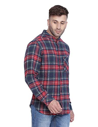 Image of oxolloxo Slassic Black Brush Check Men Shirt