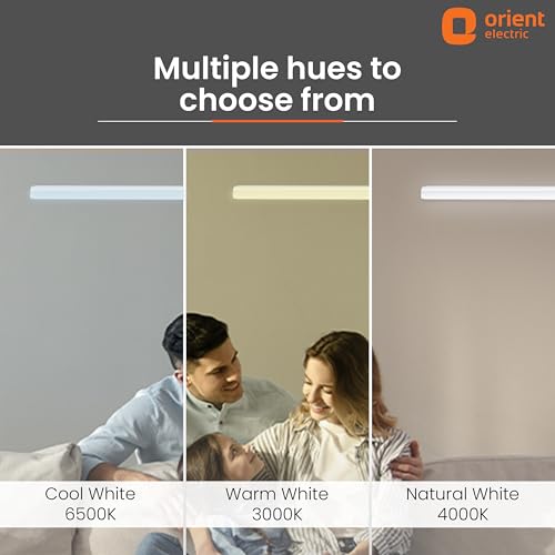 Image of Orient Electric 36W Grace Delite Mushroom LED Batten| 4000 lumens Bright Light Output| LED tubelight for Home| Sleek & Stylish Design| Non-breakable Polycarbonate housing| 6500K, Cool White| Pack of 1