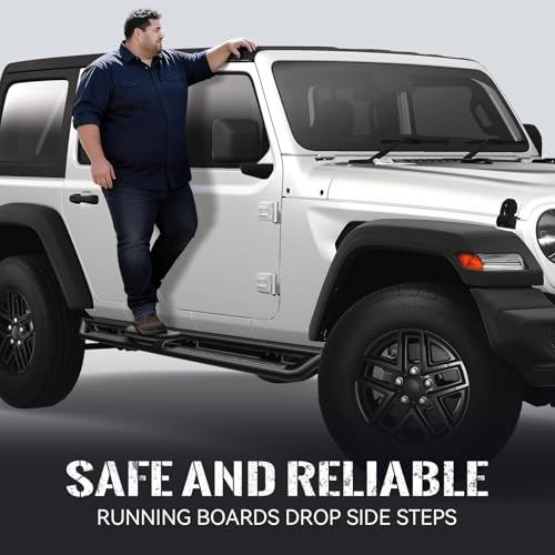 Estribos laterales para Wrangler JL 2018-2026 negro miniatura 2