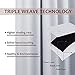 NICETOWN Blackout Curtain Liners for Sheer Curtains, Cold Heat Light Noise Blocking Liners with Rings: Easy to Open and Closed, Thermal Liners for 84 inches Long Curtains, 1 Pair, 50