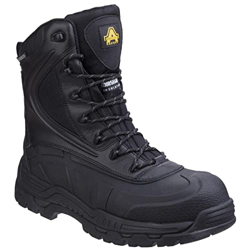 Amblers Safety Mens AS440 Hybrid Metal Free Hi-Leg Waterproof Safety Boot Black Size UK 14 EU 49