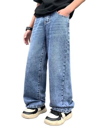 Image of Lymio Junior's Boys Jeans Pant | Kids Jeans for Boys | Denim Baggy Pants | Loose Fit Casual Trousers for Children (LK-52-53)