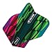 RED DRAGON Yin Yang Double Sided Pink & Green Standard Dart Flights 3 Sets Per Pack (9 Dart Flights in Total)