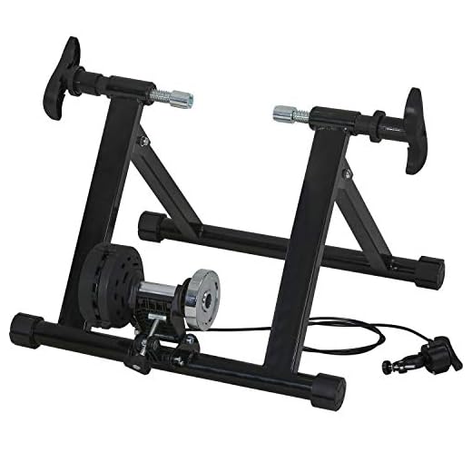 FDW Bike Trainer Stand Bicycle Trainers Road Bike Trainer for Indoor Riding Magnetic Bike Trainer with 5 Levels Resistance