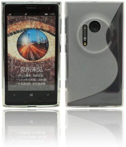 S Line TPU – Carcasa para Nokia Lumia 1020 Funda de silicona en transparente @ Energmix