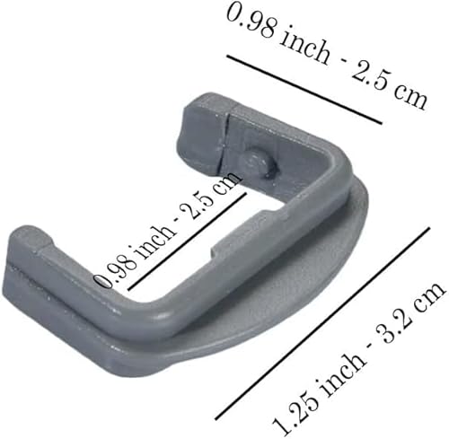 Geschirrspüler Laufschienenanschlag Set 2x vorne 2x hinten kompatibel Bekao Blombergg Whirlpol Bauknechtt Laufschienenkappe Endschienenkappen Stopper für Geschirrkorb Geschirrspülmaschine Spülmaschine