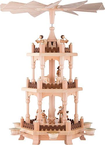 3-tier Pyramid - Christmas time - 45 cm / 18 inches - Theo Lorenz