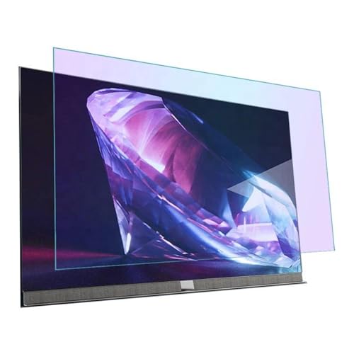 JQZWXX 43-55 Pulgadas Película Antirreflejos para TV Protector de Pantalla, Antiarañazos 43/46/50/55 Pulgadas, Filtro de Luz Azul Que Reduce La Fatiga Ocular, Mate,43in942x529mm