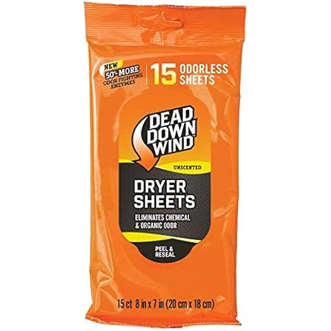 DEAD DOWN WIND Dryer Sheets (15 Count, Unscented) Cover