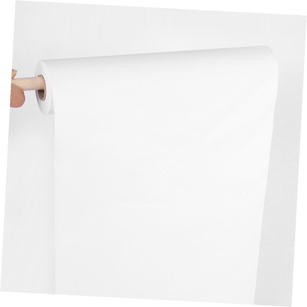 Wooden Roll Paper Easel Stand for Drawing and Painting Includes Paper Roll Portable Desktop Holder for Sketching Crayons Markers Finger Painting and Craft Activities