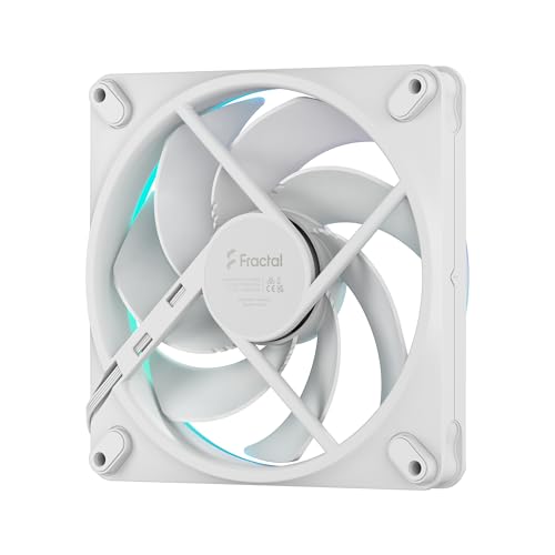 Image of Fractal Design Momentum 14 RGB - Silent PC Case Fan-140 mm - ARGB Gen 2-20 LEDs-Liquid Crystal Polymer LCP Blades-FDB Fluid Dynamic Bearing-Cooling Performance-Powerful Airflow-Quiet Operation-White