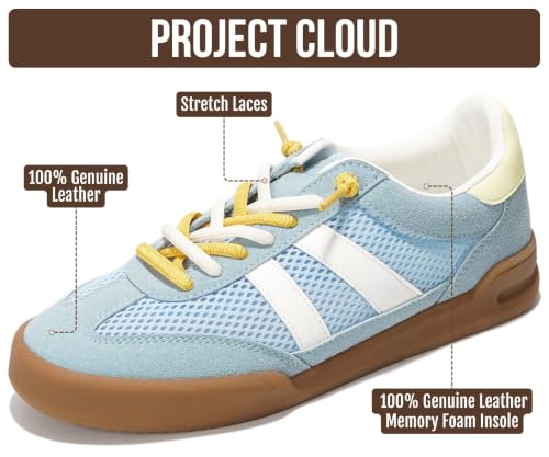 Image of Genuine Leather Slip On Sneakers for Women with Leather Memory Foam Insole