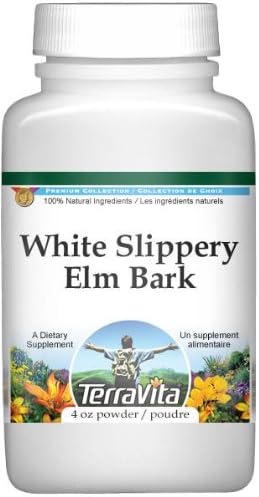 Polvo de corteza de olmo resbaladizo blanco (4 oz, ZIN 511347)