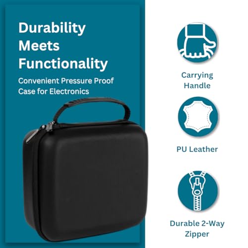 Protective Hard Case With Customizable Foam - Lightweight Hard Shell Case for Electronics, Cosmetic, Makeup & More - EVA Protection (11" x 9" x 5.5") - Thumbnail 5