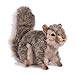 Hansa Sitting Squirrel Plush, Gray