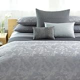 Calvin Klein Haze Textured Set of 2 Sham, Standard Size, Cotton (Crystal)