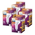 PHILIPS LED Frosted Dimmable, Warm Glow Effect BR40 Light Bulb - Pack of 4 - EyeComfort Flicker Free - 8.8W = 65W - 800 Lumen - Soft White (2700K) - E26 Base - Indoor - Title 20