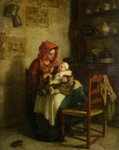 Lienzo decorativo de alta calidad con la obra de Edouard Frere para salon o dormitorio