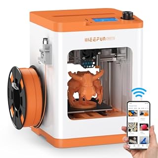 WEEFUN Updated TINA2S 3D Printer, Ultra Silent Mainboard with WiFi Cloud Printing, Mini 3D Printer with Heatable PEI Platform, Auto Bed Leveling DIY 3D Printers with Resume Printing, Fully Open Source