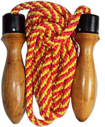 Resham Jumping Rope For Gym Training,Exercise And Workout Men,Women Wooden Handle Ball Bearing Skipping Rope - SR25-image-13