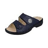 Finn Comfort Sandalias Zanzíbar para mujer, azul, 44 EU Ancho