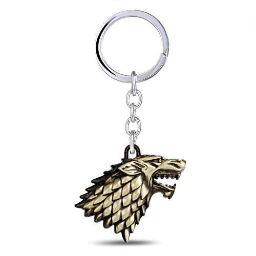 OtherGame of Thrones House Stark Wolf Head Keychain