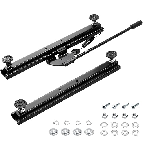 Racewill Seat Slider Kit with Hardware - Fits Go Kart Go Cart Bucket Seats - Universal
