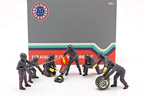 American Diorama Formel 1 Pit Crew Figuren-Set #1 Team Blau 1:18 Cover
