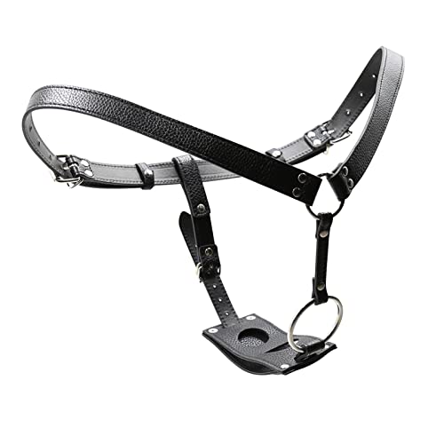 YIOTMOP Keuschheitsgürtel String Tanga Herren und Damen Penis-Bondage-Gürtel Harness Strap On Umschnalldildo Unterwäsche mit Penisringen für Butt Plug und Dildo Sex Anal Erotik Sexspielzeug