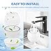 ​​Bath Filter for Tub, 10-Stage Bathtub Faucet Water Filter with 5000 Gallons Capacity, Removes 99% Chlorine, Fluoride, Rust & Contaminants for Healthier Skin & Hair