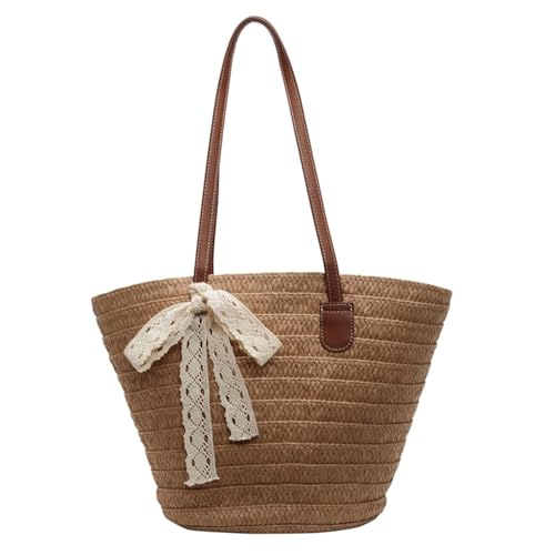 Sac de plage en paille pour femme grand sac à bandoulière