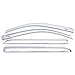 Auto Ventshade 684953 Chrome Ventvisor Side Window Deflector, 4-Piece Set for 1999-2016 Ford F-250 to F-550 Super Duty with SuperCrew Cab