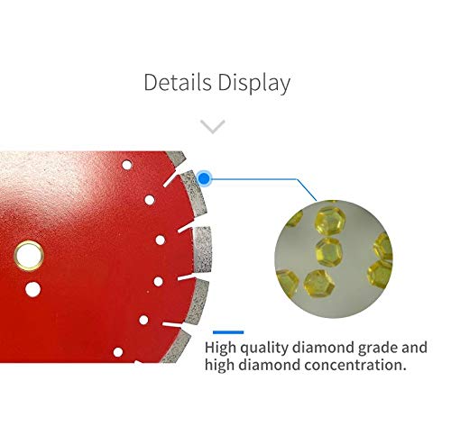 Miniatura 4 de WTRC - Cuchillas de diamante segmentadas verticales inclinadas verticales de calidad suprema de calidad suprema para ladrillos de mampostería,