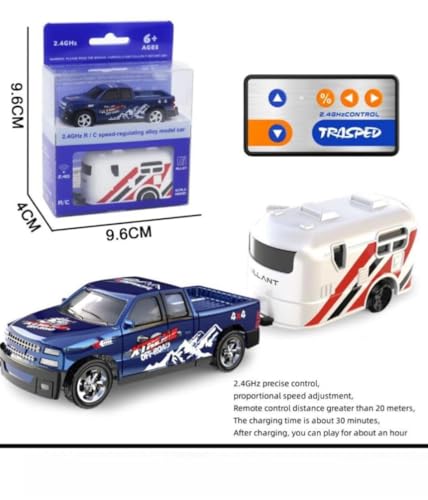 Image of Mini RC Car Remote Controlled Car from 3 4 5 6 Years 2.4GHz Mini RC Cars with Tractor and LED Light 1:64 Scale 3 Speed, Baby Cars Toy Gift