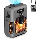 40Hours Cooling-Waist Fan Rechargeable,Urltra-Light Personal Wearable Air Conditioner Under Shirt Fan & Lanyard,8000mAh Belt Clip on Waist Portable Cooling Fans,Portable Body Fans that Blow Cold Air
