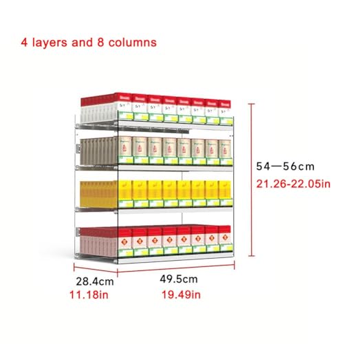 Soporte Rectangular para Cigarrillos con Gran Visibilidad y Ahorro de Espacio 2