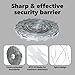 vidaXL Razor Wire Silver 1968.51 x 0.75 in Galvanised steel, Outdoor Barrier, Circular and Industrial Style, Waterproof Materials with Galvanized Wire, Great for Security