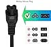 BRENDAZ Compatible EU 3-Prong AC Power Cord Cable for LG HDTV, TVs, Printers, Mickey Mouse Power Cord, C5 to NEMA 5-15P (EU Power Cord)