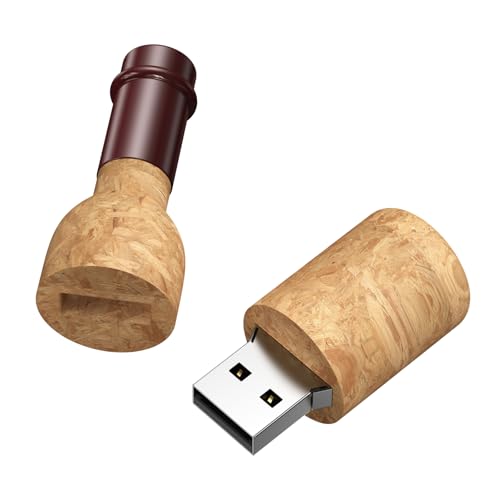 Uflatek Clé USB 16 Go Design Bouteille, Clé USB 2.0 Mémoire Flash, Mini Pendrive Portable, Clé USB Originale et Mignonne, Idée Cadeau Créative