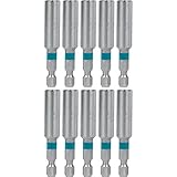 Makita A-96986 Impactx 2-3/8″ One Piece Magnetic Insert Bit Holder, 10 Pack, Bulk