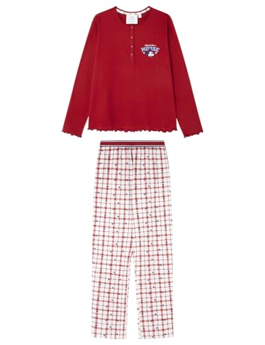 Women'secret Pijama de Manga Larga Pantalón Largo Colección Multilicense Campus