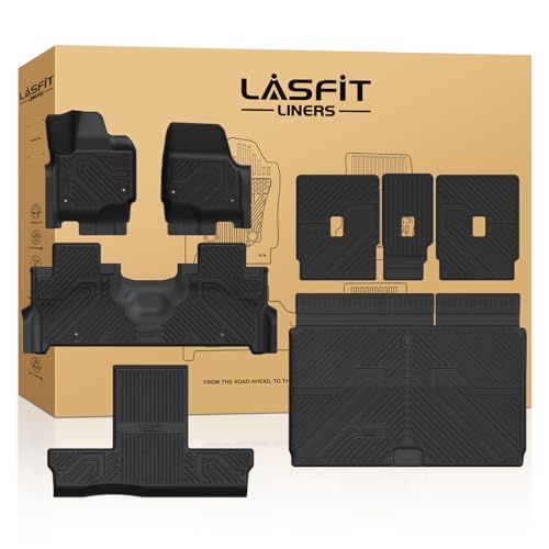 LASFIT Floor Mat & Cargo with Backrest Mat for Ford ...