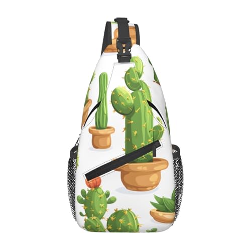 Bolso Cruzado con Estampado de Cactus para Mujeres y Hombres miniatura 1
