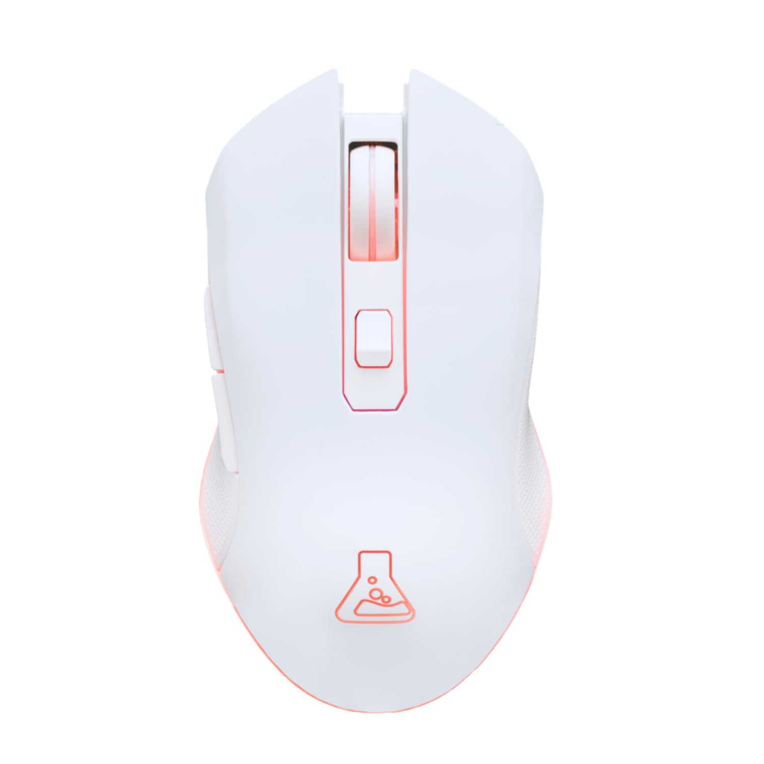 The G-Lab - Kult Helium Wireless - White Wireless Gamer Mouse - Optical Sensor 6400 DPI, 7-Color Backlight, 6 Buttons - Ultra Responsive Gaming Mouse- Compatible with PC/PS4/PS5 - White - New