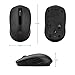 Rii Wireless Noiseless Mouse,2.4G Portable Computer Mice for PC, Laptop, Windows,Office Included Wireless USB dongle (Silent(Black)-New)