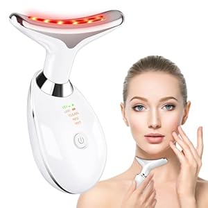 Neck Face Massager,Triple Action Colour Modes Face Tool for Skin Rejuvenation,Skin Care Facial Massage Device